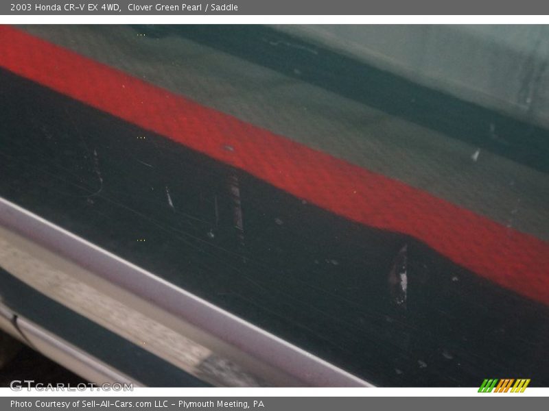 Clover Green Pearl / Saddle 2003 Honda CR-V EX 4WD