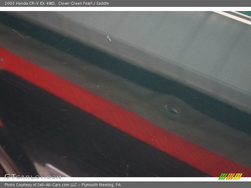 Clover Green Pearl / Saddle 2003 Honda CR-V EX 4WD