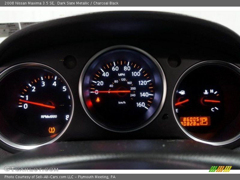 Dark Slate Metallic / Charcoal Black 2008 Nissan Maxima 3.5 SE
