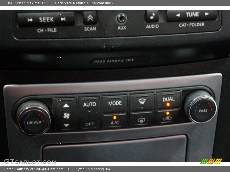 Dark Slate Metallic / Charcoal Black 2008 Nissan Maxima 3.5 SE