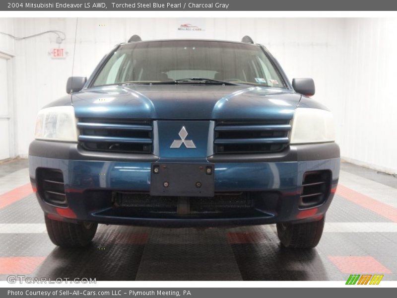 Torched Steel Blue Pearl / Charcoal Gray 2004 Mitsubishi Endeavor LS AWD
