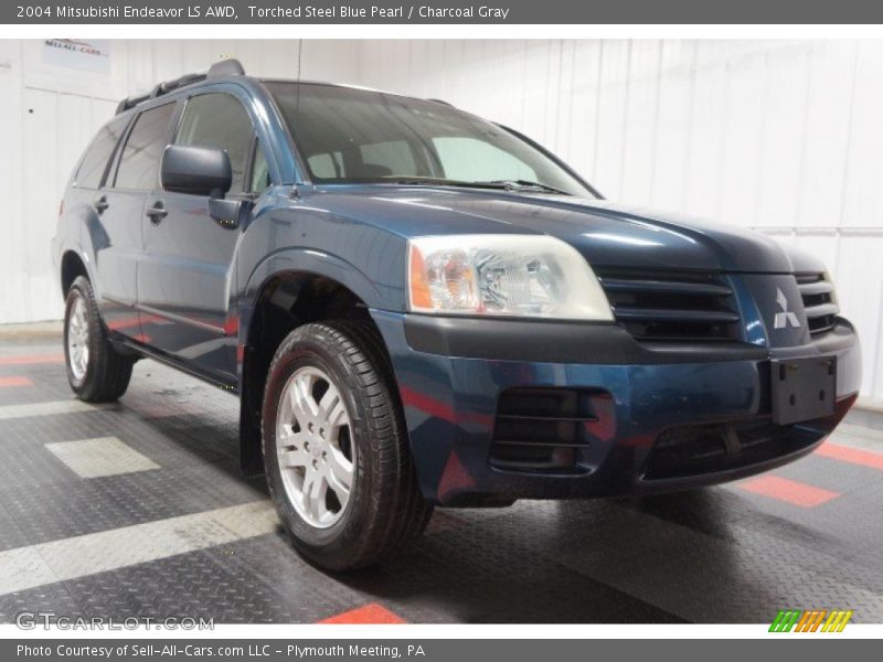Torched Steel Blue Pearl / Charcoal Gray 2004 Mitsubishi Endeavor LS AWD
