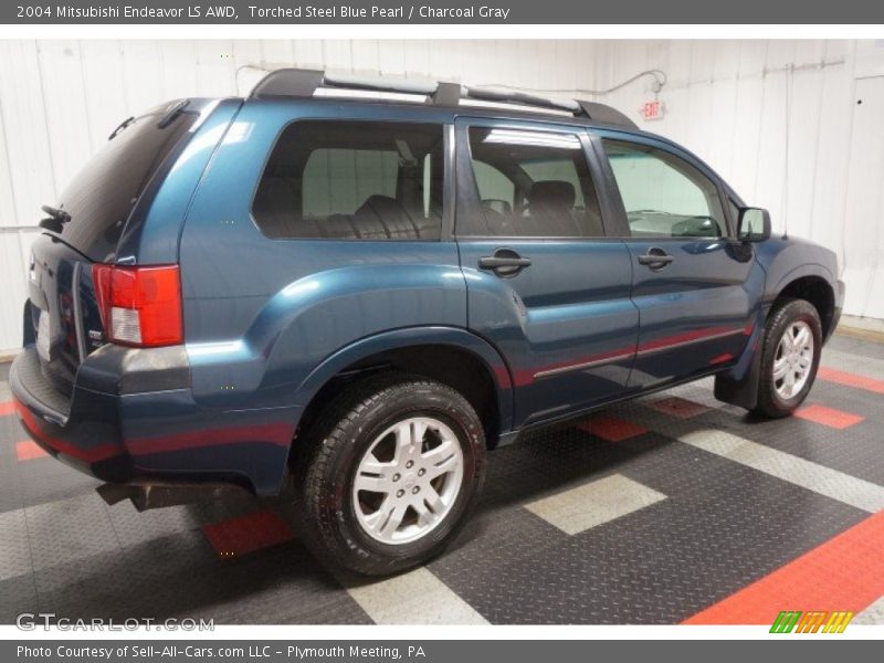 Torched Steel Blue Pearl / Charcoal Gray 2004 Mitsubishi Endeavor LS AWD