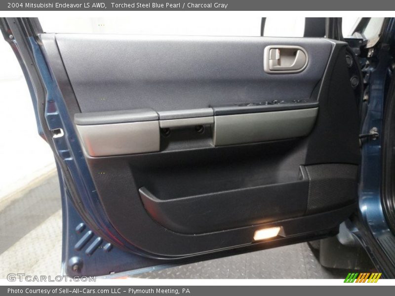 Torched Steel Blue Pearl / Charcoal Gray 2004 Mitsubishi Endeavor LS AWD