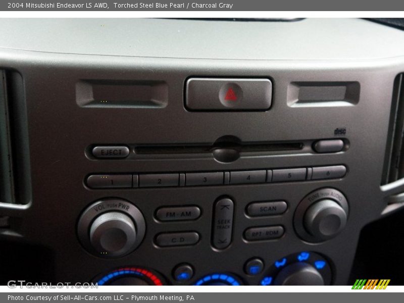 Torched Steel Blue Pearl / Charcoal Gray 2004 Mitsubishi Endeavor LS AWD