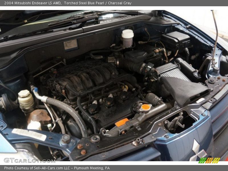 Torched Steel Blue Pearl / Charcoal Gray 2004 Mitsubishi Endeavor LS AWD