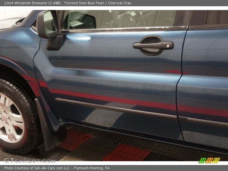 Torched Steel Blue Pearl / Charcoal Gray 2004 Mitsubishi Endeavor LS AWD