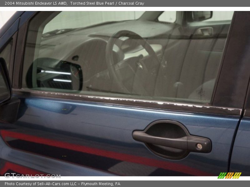 Torched Steel Blue Pearl / Charcoal Gray 2004 Mitsubishi Endeavor LS AWD