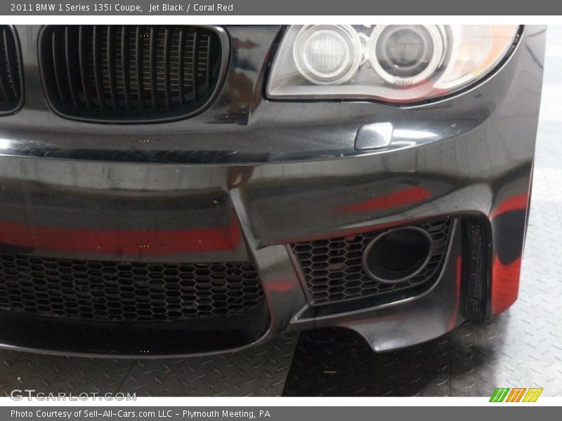 Jet Black / Coral Red 2011 BMW 1 Series 135i Coupe