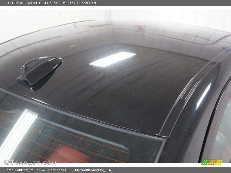 Jet Black / Coral Red 2011 BMW 1 Series 135i Coupe
