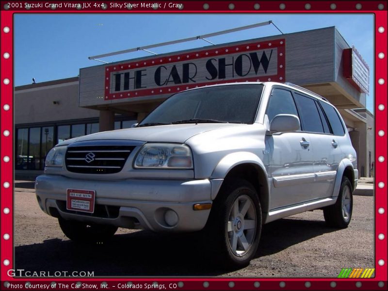 Silky Silver Metallic / Gray 2001 Suzuki Grand Vitara JLX 4x4