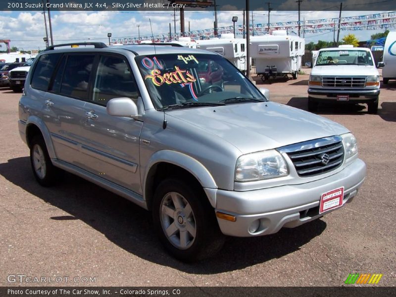 Silky Silver Metallic / Gray 2001 Suzuki Grand Vitara JLX 4x4