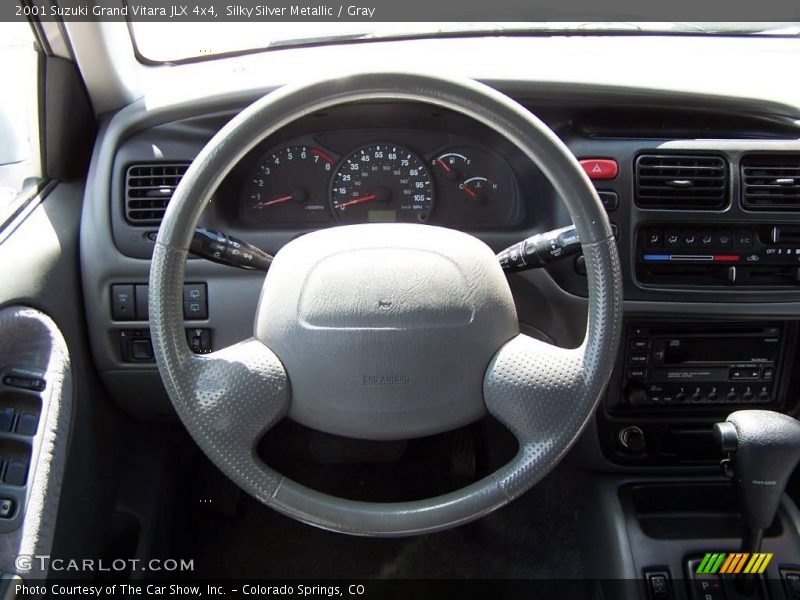 Silky Silver Metallic / Gray 2001 Suzuki Grand Vitara JLX 4x4