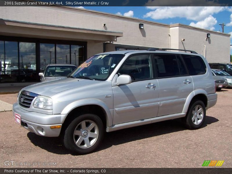 Silky Silver Metallic / Gray 2001 Suzuki Grand Vitara JLX 4x4