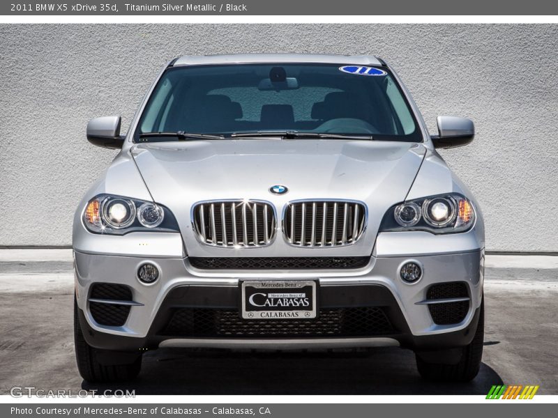 Titanium Silver Metallic / Black 2011 BMW X5 xDrive 35d