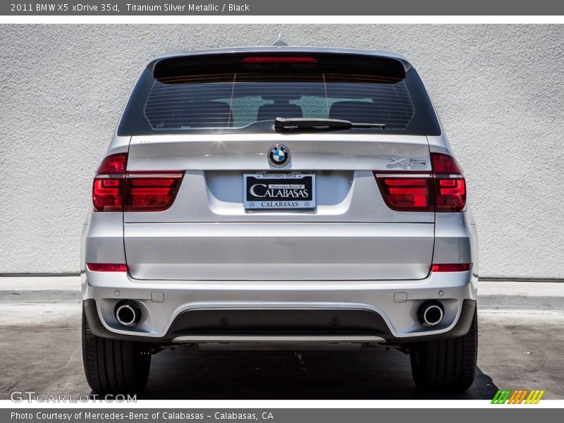 Titanium Silver Metallic / Black 2011 BMW X5 xDrive 35d