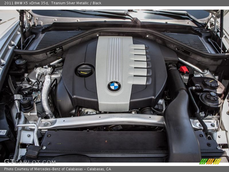 Titanium Silver Metallic / Black 2011 BMW X5 xDrive 35d