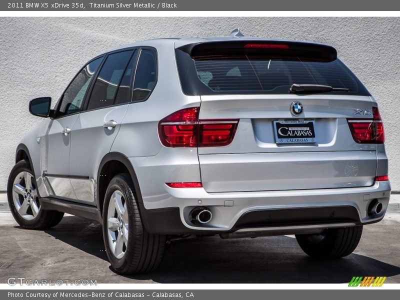 Titanium Silver Metallic / Black 2011 BMW X5 xDrive 35d