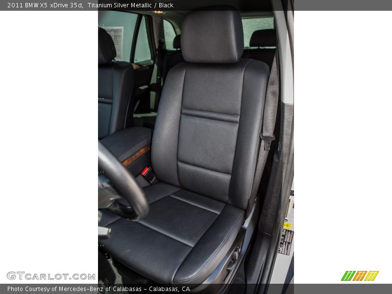 Titanium Silver Metallic / Black 2011 BMW X5 xDrive 35d