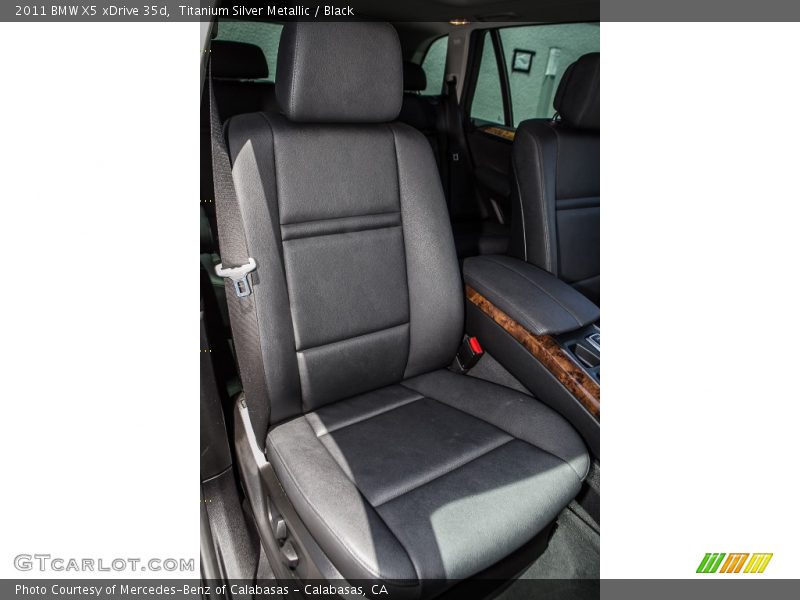 Titanium Silver Metallic / Black 2011 BMW X5 xDrive 35d