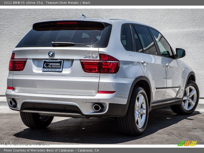 Titanium Silver Metallic / Black 2011 BMW X5 xDrive 35d