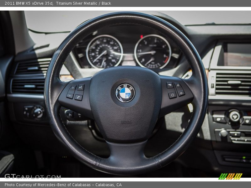 Titanium Silver Metallic / Black 2011 BMW X5 xDrive 35d