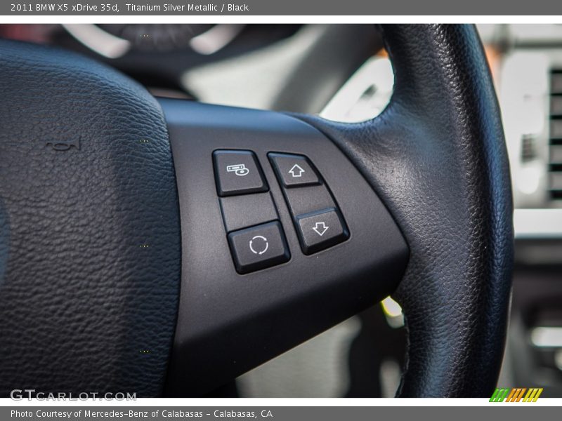 Titanium Silver Metallic / Black 2011 BMW X5 xDrive 35d