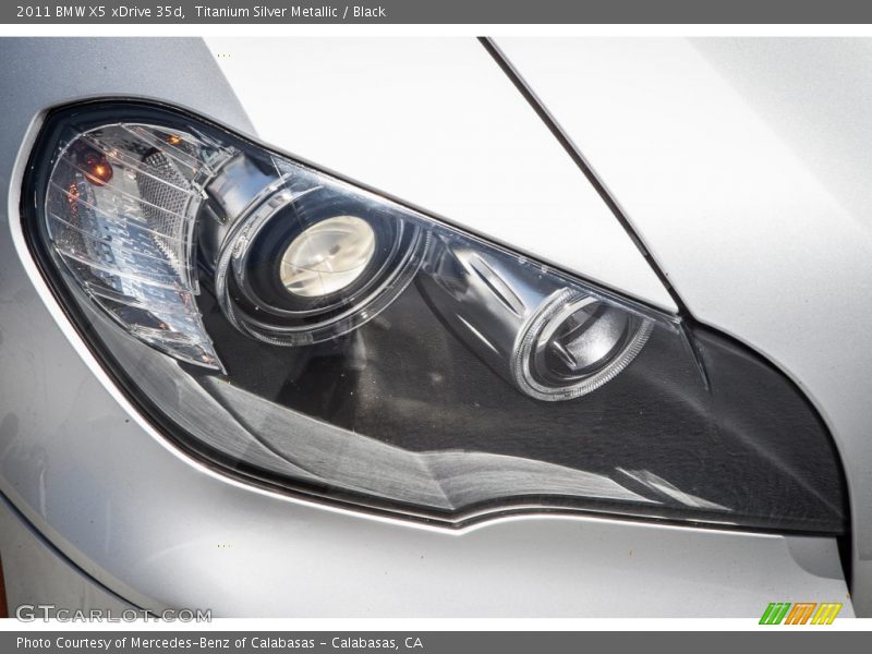 Titanium Silver Metallic / Black 2011 BMW X5 xDrive 35d
