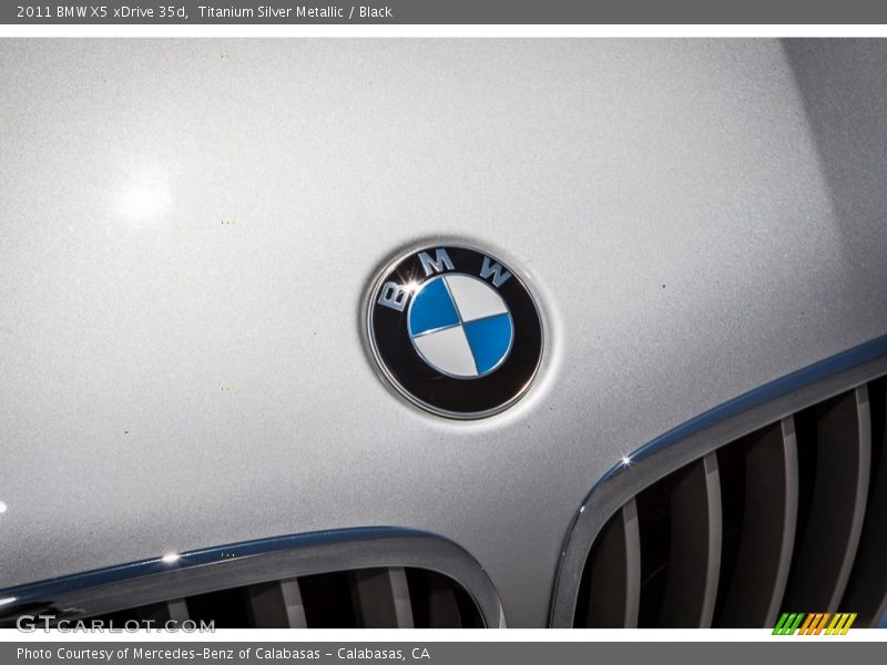 Titanium Silver Metallic / Black 2011 BMW X5 xDrive 35d
