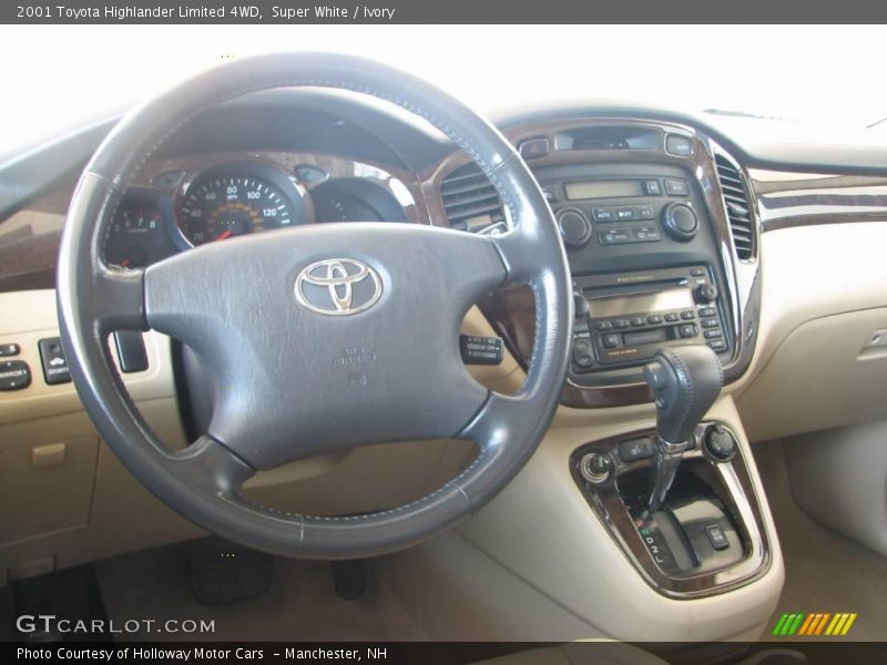 Super White / Ivory 2001 Toyota Highlander Limited 4WD