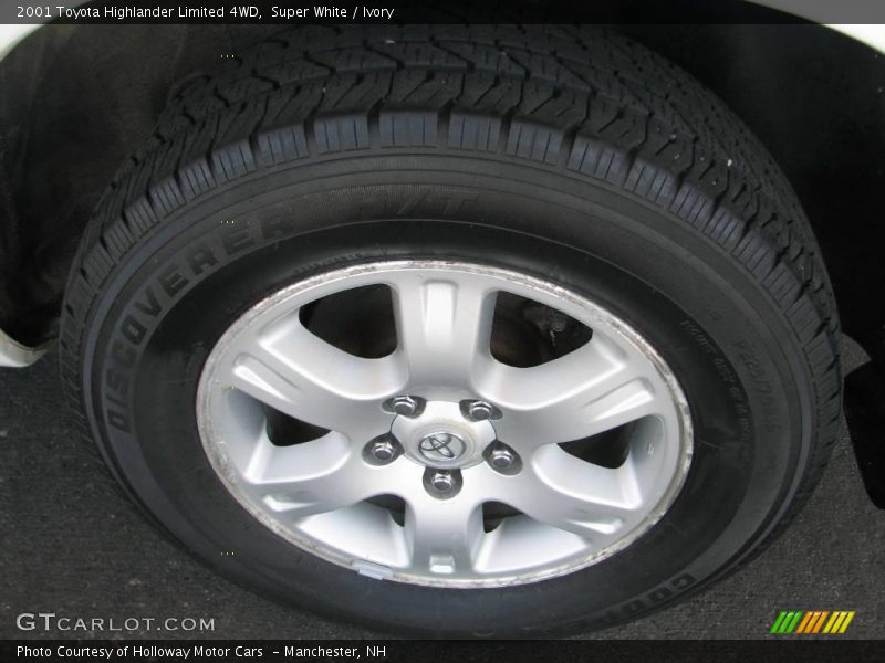 Super White / Ivory 2001 Toyota Highlander Limited 4WD