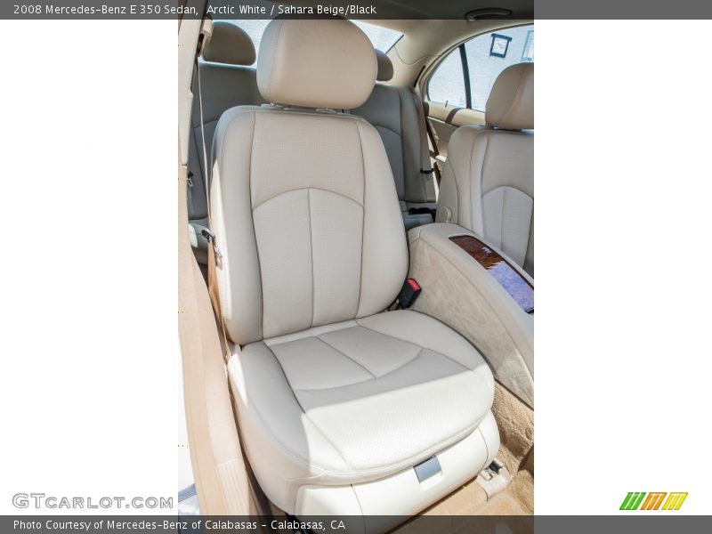 Arctic White / Sahara Beige/Black 2008 Mercedes-Benz E 350 Sedan