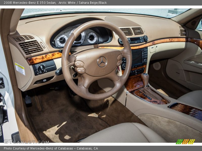  2008 E 350 Sedan Sahara Beige/Black Interior