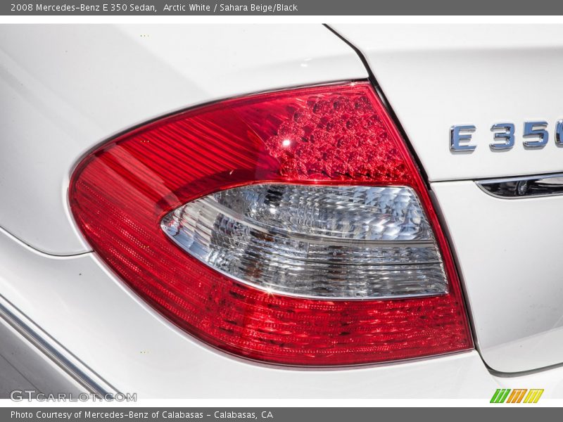 Arctic White / Sahara Beige/Black 2008 Mercedes-Benz E 350 Sedan
