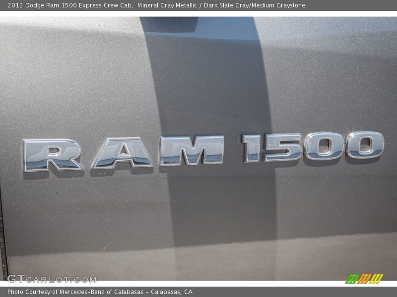 Mineral Gray Metallic / Dark Slate Gray/Medium Graystone 2012 Dodge Ram 1500 Express Crew Cab