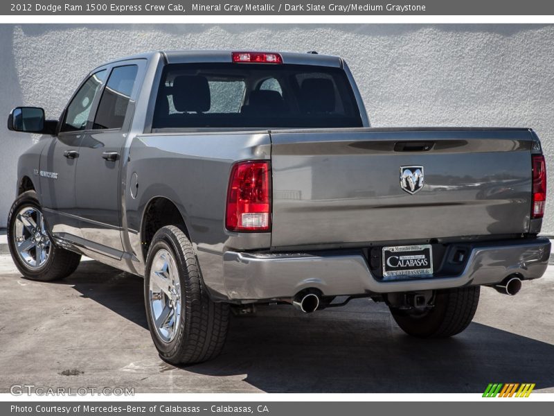 Mineral Gray Metallic / Dark Slate Gray/Medium Graystone 2012 Dodge Ram 1500 Express Crew Cab