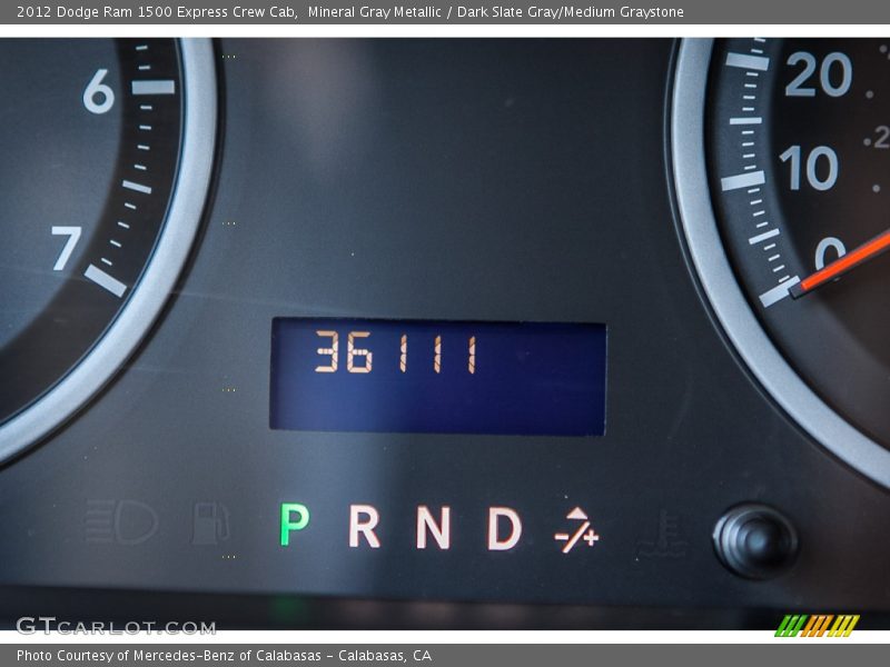 Mineral Gray Metallic / Dark Slate Gray/Medium Graystone 2012 Dodge Ram 1500 Express Crew Cab