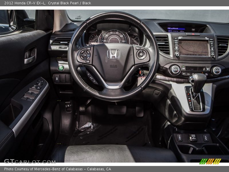 Crystal Black Pearl / Black 2012 Honda CR-V EX-L