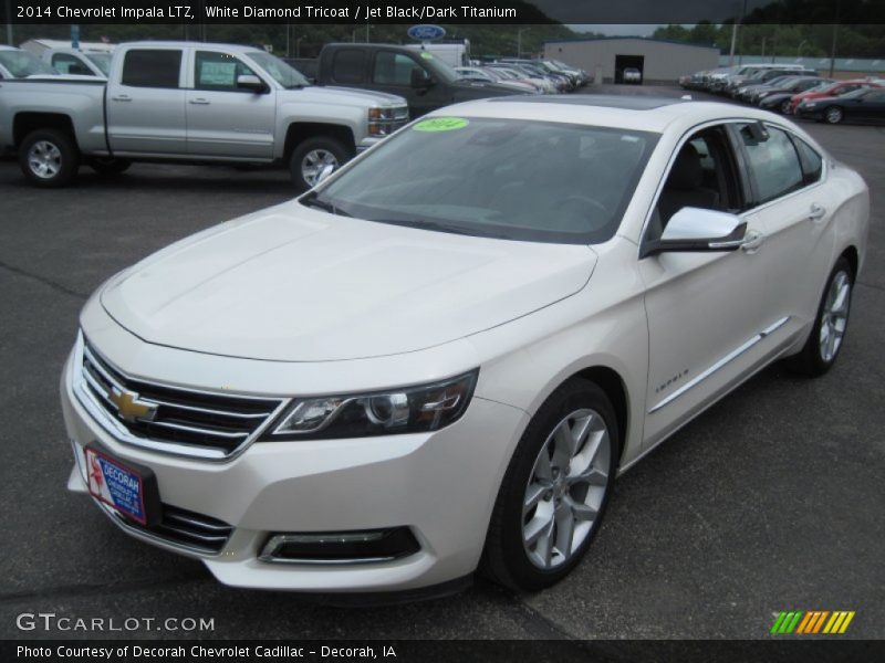 White Diamond Tricoat / Jet Black/Dark Titanium 2014 Chevrolet Impala LTZ