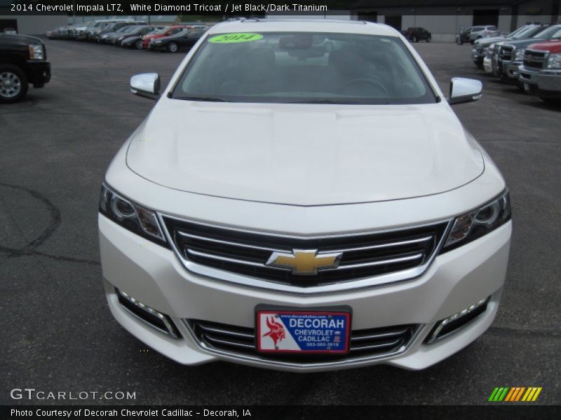 White Diamond Tricoat / Jet Black/Dark Titanium 2014 Chevrolet Impala LTZ