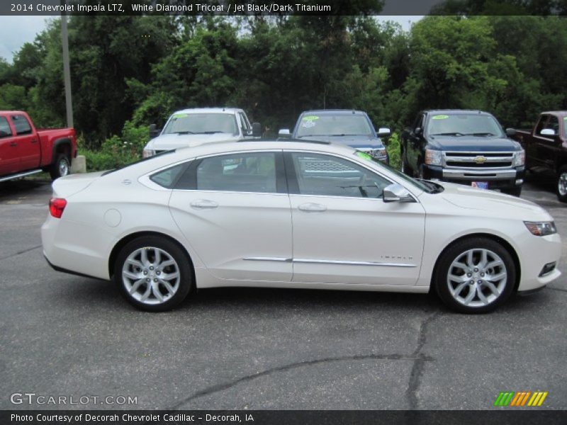 White Diamond Tricoat / Jet Black/Dark Titanium 2014 Chevrolet Impala LTZ