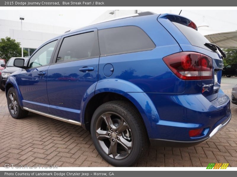 Blue Streak Pearl / Black 2015 Dodge Journey Crossroad