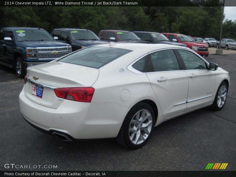 White Diamond Tricoat / Jet Black/Dark Titanium 2014 Chevrolet Impala LTZ
