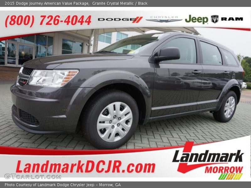 Granite Crystal Metallic / Black 2015 Dodge Journey American Value Package