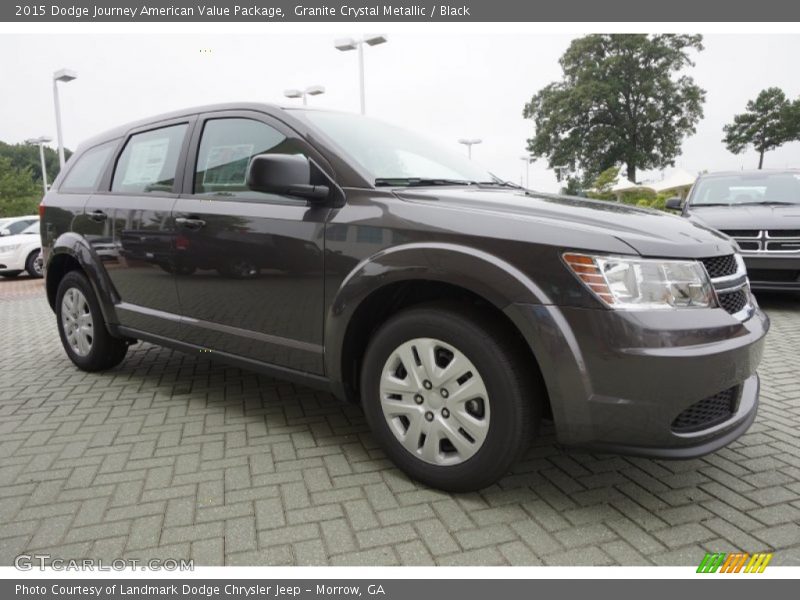 Granite Crystal Metallic / Black 2015 Dodge Journey American Value Package