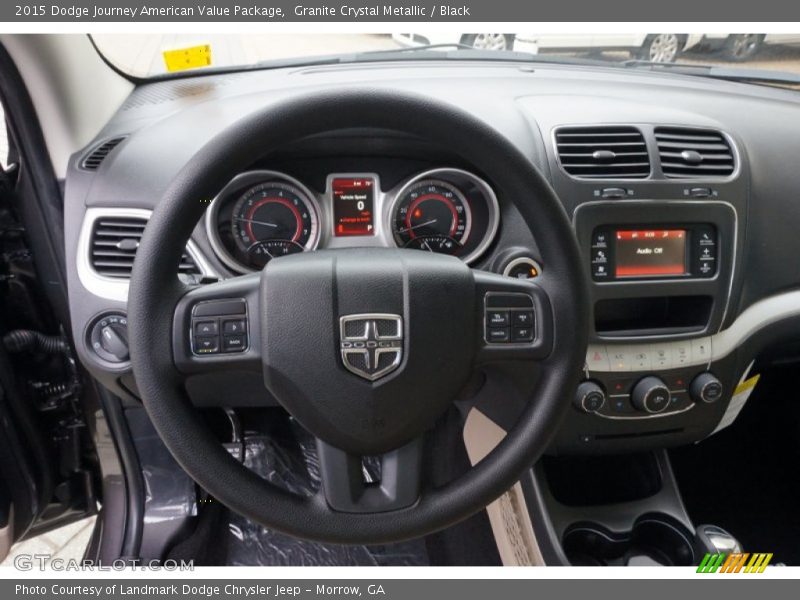 Granite Crystal Metallic / Black 2015 Dodge Journey American Value Package