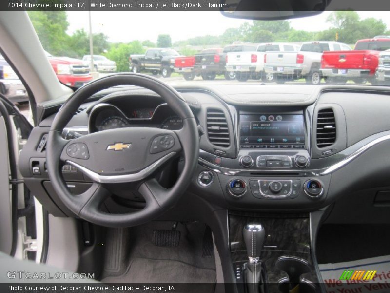White Diamond Tricoat / Jet Black/Dark Titanium 2014 Chevrolet Impala LTZ