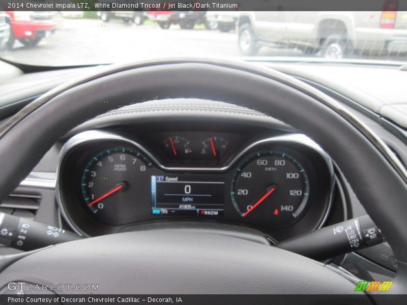 White Diamond Tricoat / Jet Black/Dark Titanium 2014 Chevrolet Impala LTZ
