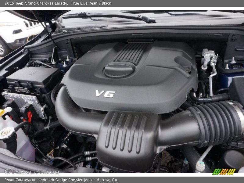 True Blue Pearl / Black 2015 Jeep Grand Cherokee Laredo