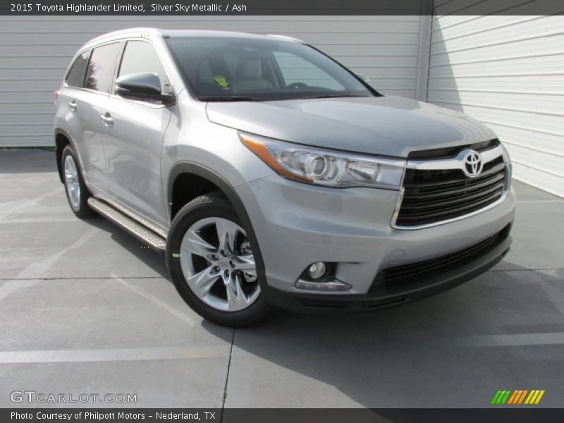 Silver Sky Metallic / Ash 2015 Toyota Highlander Limited